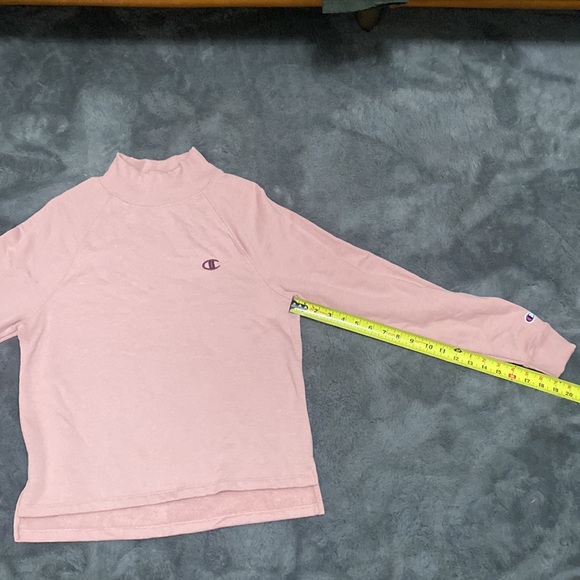 Mauve pink Champion turtleneck sweater - Picture 3 of 6